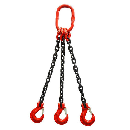 Chain Slings with latching Hooks- 3 leg Chain size 9/32 inch